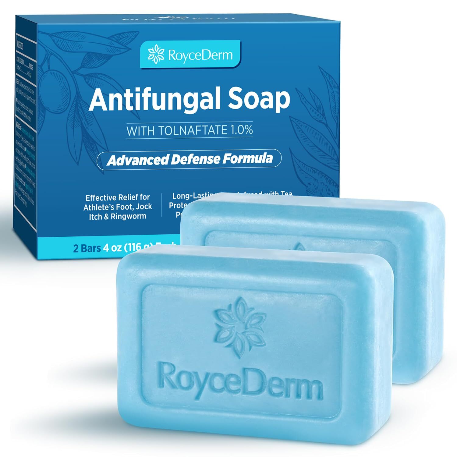 Roycederm Antifungal Soap for Men & Women: Medicated Anti-Fungal Tea Tree Oil