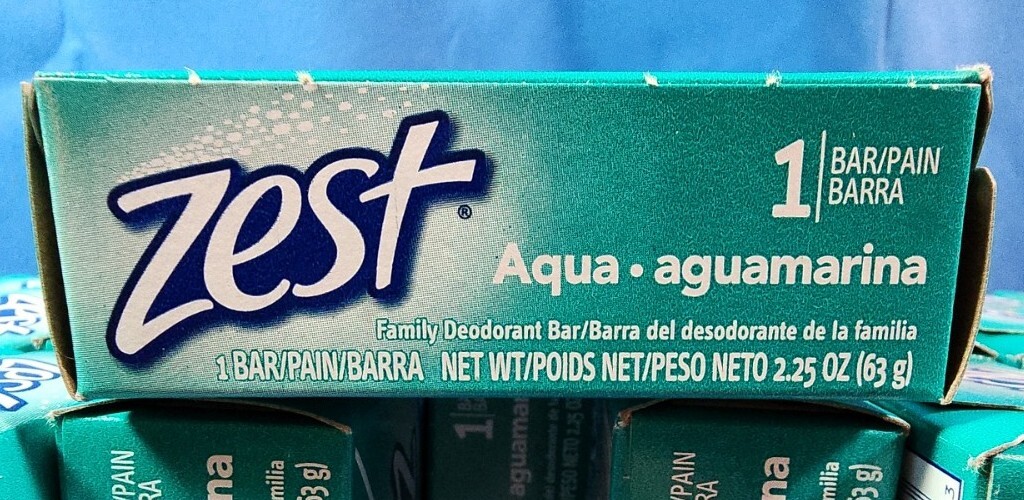 36 Count Zest Personal Aqua Deodorant Bar Soap 2.25oz Each Bar