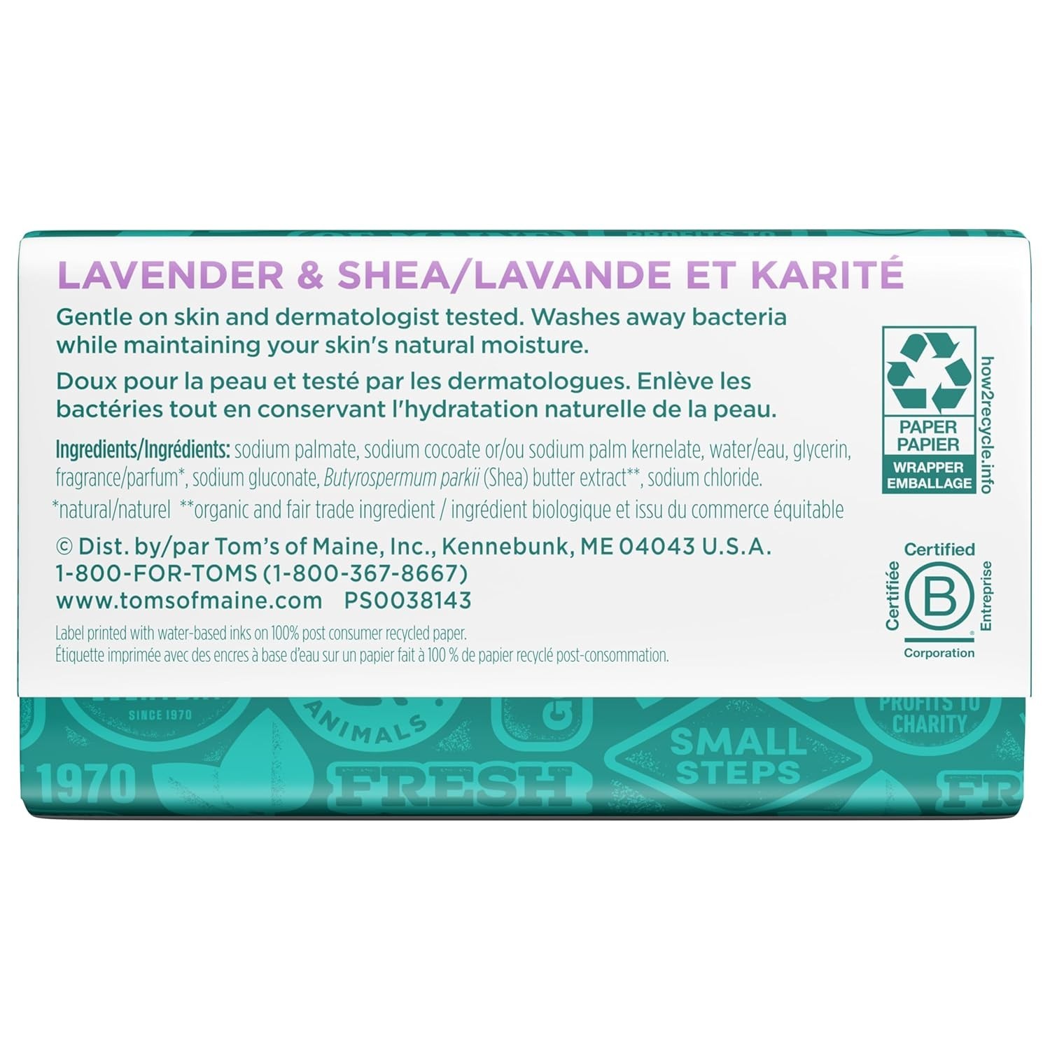 Lavender & Shea Natural Beauty Bar Soap – 6 Pack, 5oz Each for Luxurious Skin