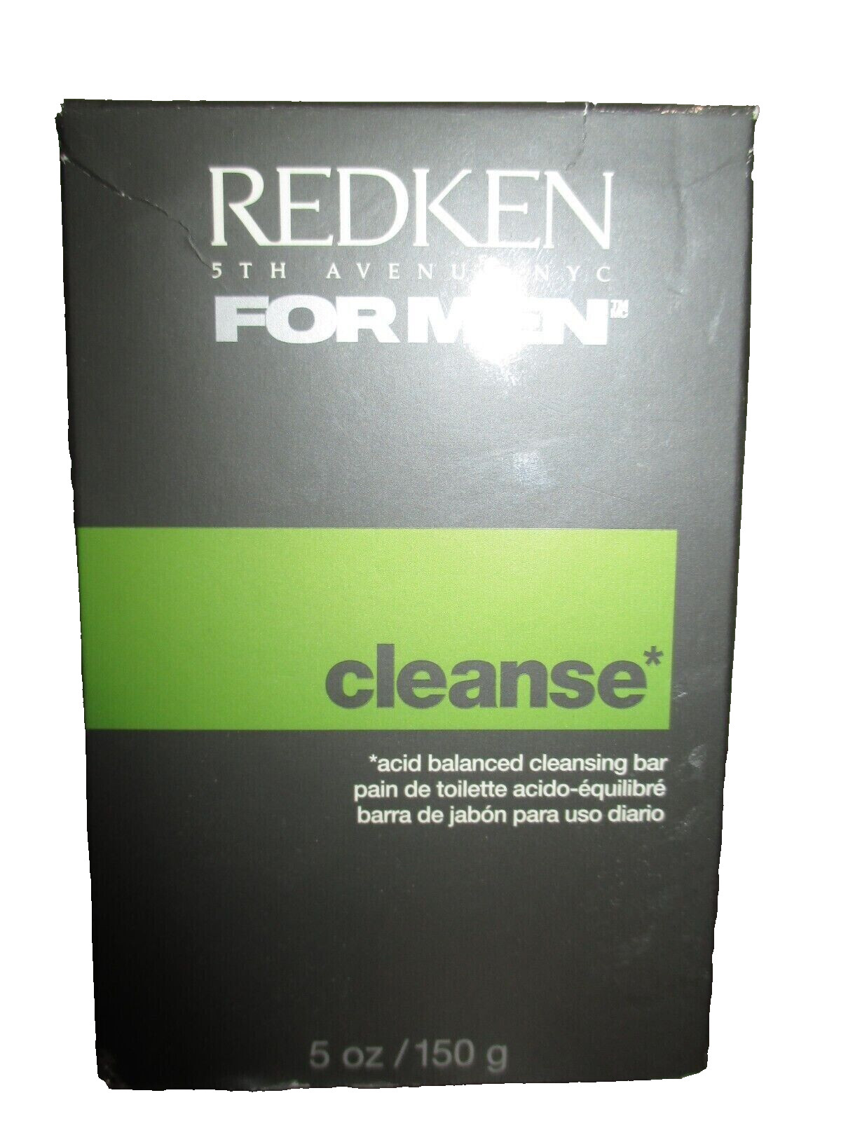Redken for Men Cleanse Acid Balanced Cleansing Bar 5 oz New
