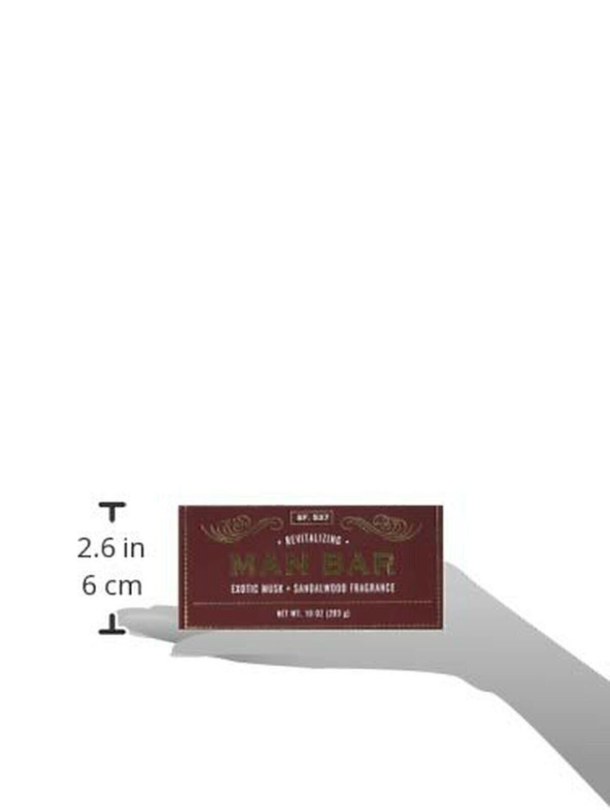 San Francisco Soap Company Revitalizing Man Bar, Maroon, Exotic Musk & Sandal…