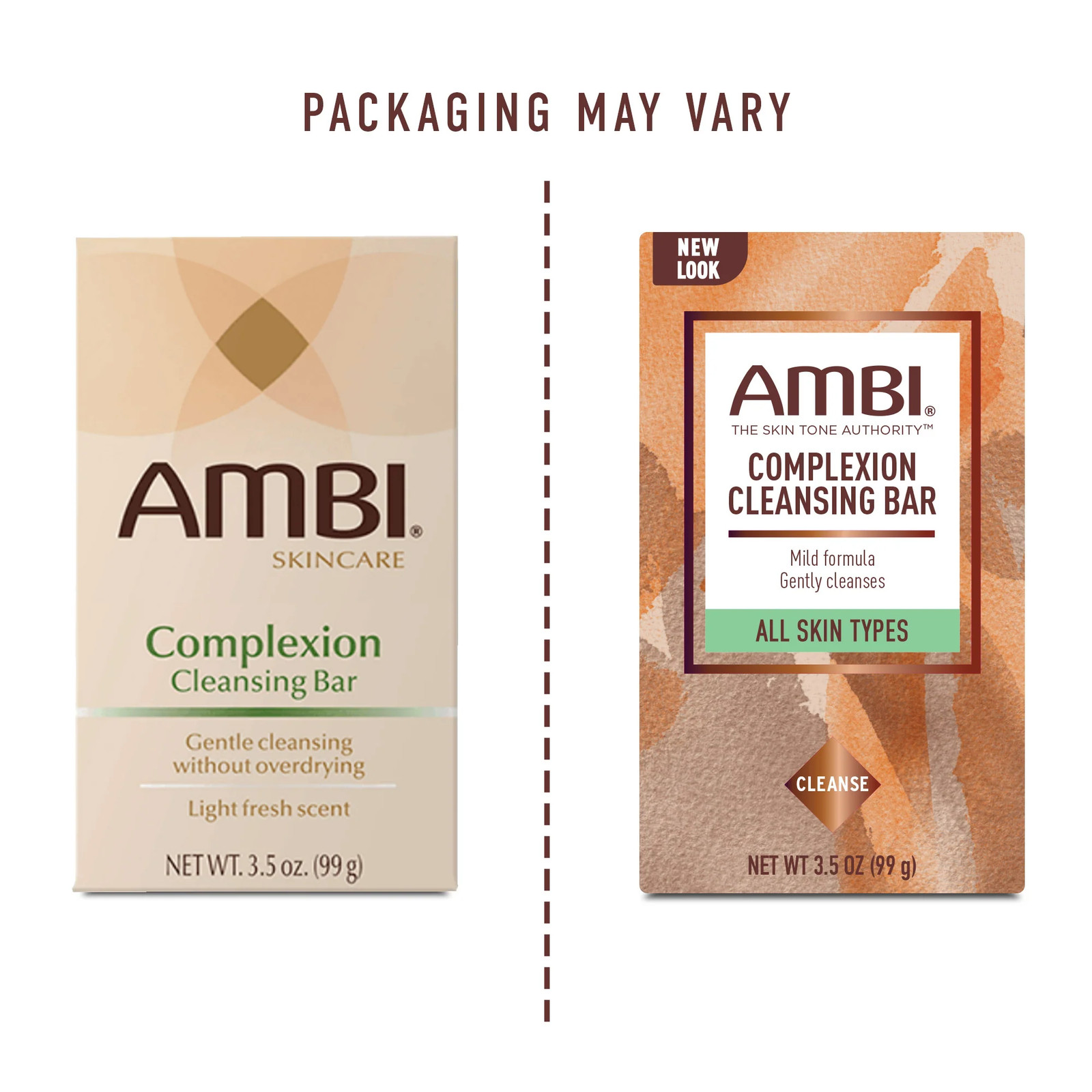 AMBI Complexion Gentle Cleansing Bar Light Fresh Scent For All Skin Types 3.5 Oz