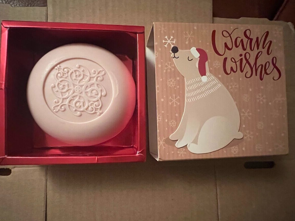 Brand New Luxurious Christmas Soap Bar in Gift Box Frosted Cranberry 7.75 oz