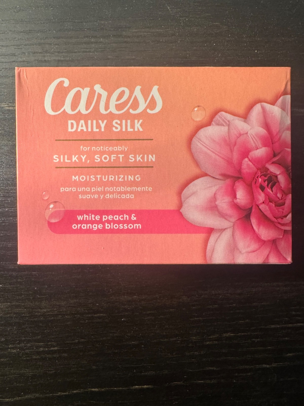 16 Bars Caress Daily Silk Bar Soap White Peach Orange Blossom New