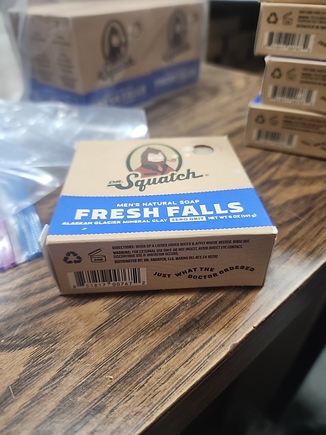 Dr. Squatch 5 oz. Fresh Falls Bar Soap. 6 bars