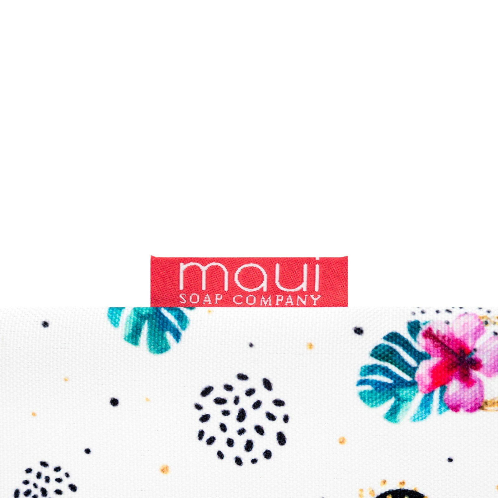 Maui Soap Co Hibiscus Dot Travel Pouch Make up Bag