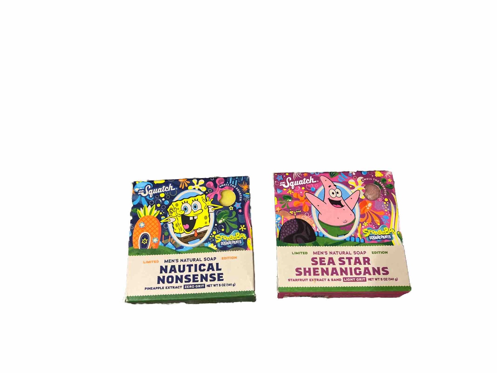 Dr. Squatch Mens Limited Edition SPONGEBOB SQUAREPANTS PATRICK Natural Soap Bars