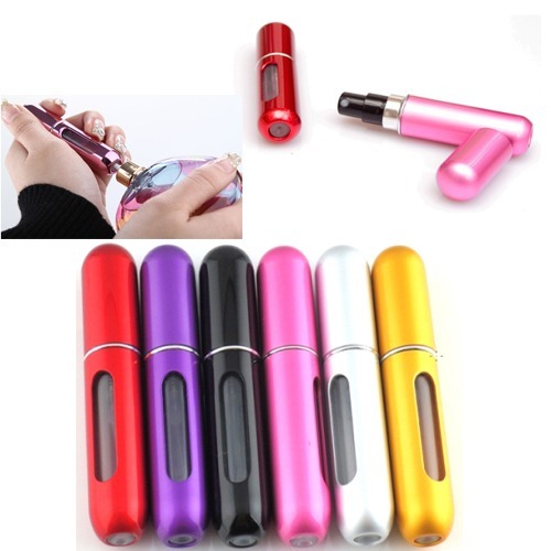 5ml Mini Refillable Perfume Atomizer Bottle for Travel Spray Scent Pump Case