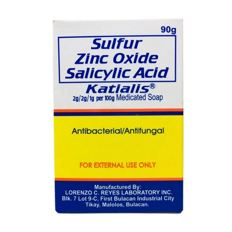 KATIALIS SOAP – Pack of 6 – Sulfur Zinc Oxide Salicylic Acid 90g