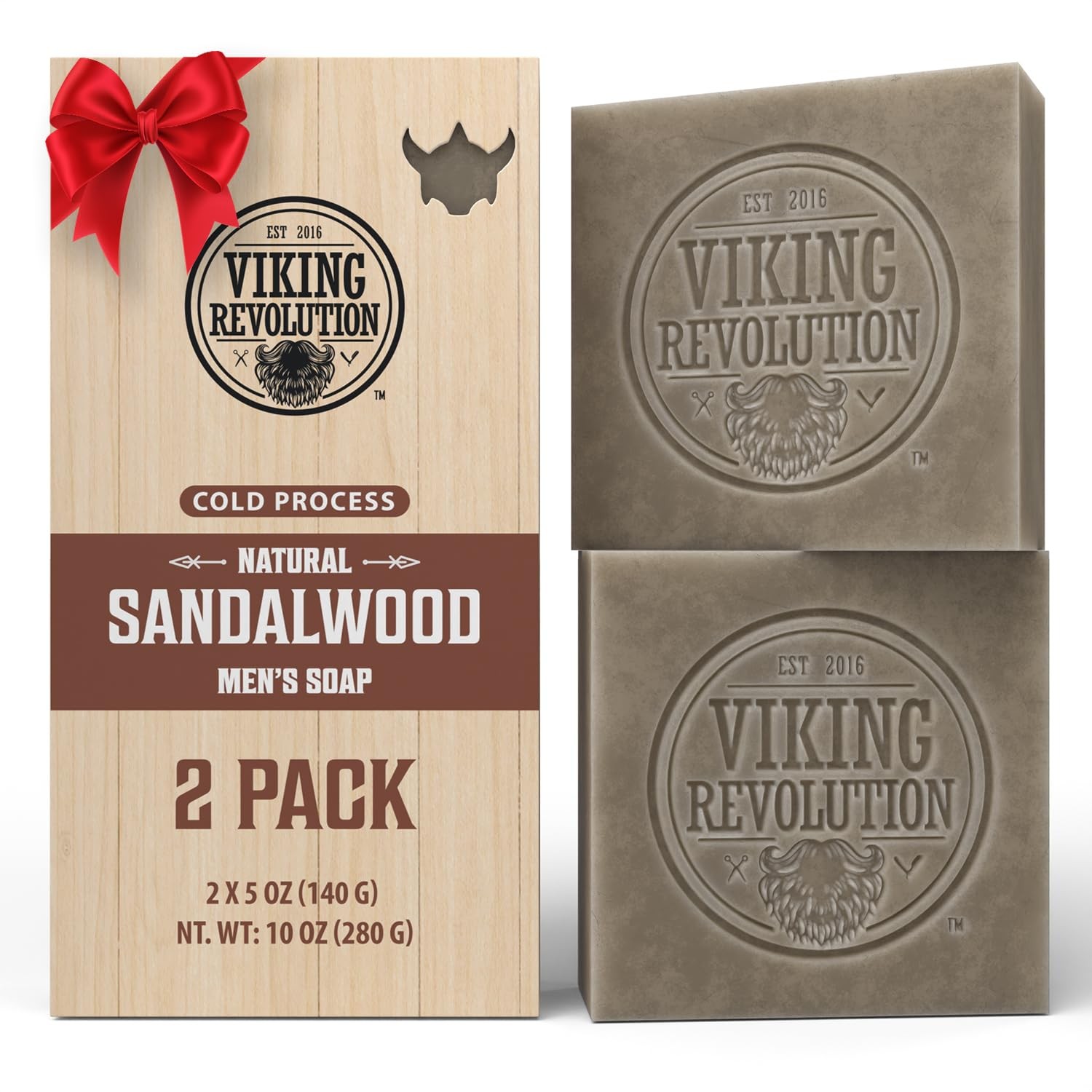 Sandalwood Natural Soap for Men – Mens Soap Bar with Essential Oils Cold Pres…