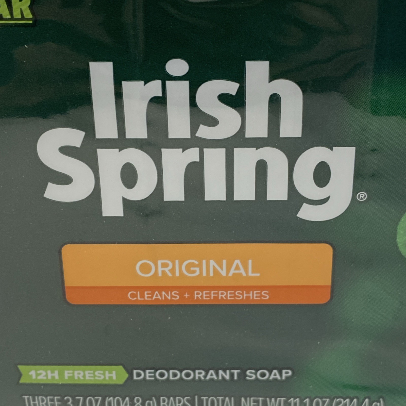 LOT x15 IRISH SPRING Original Bar Soap NO FLAXSEED LINSEED OIL Free Discontinued