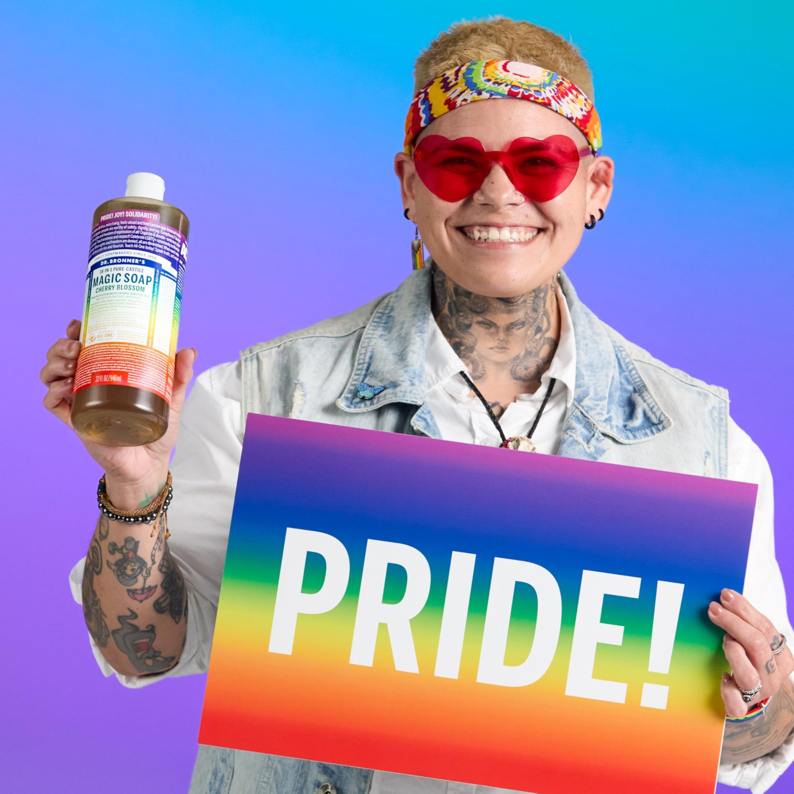 Dr Bronner’s Pure Castile Limited Edition Pride Soap Regenerative Organic