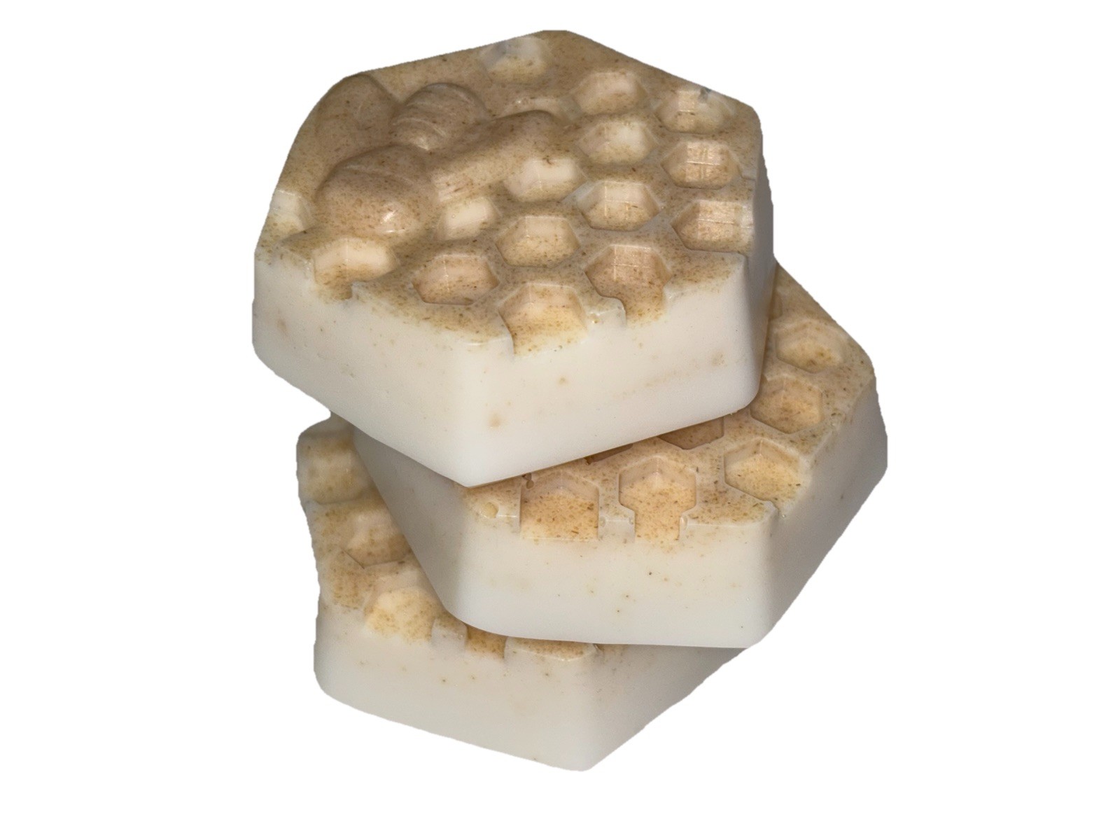3 Pieces Set Of Natural Goat Milk Face Soap Bar | Vanilla Oats With Honey