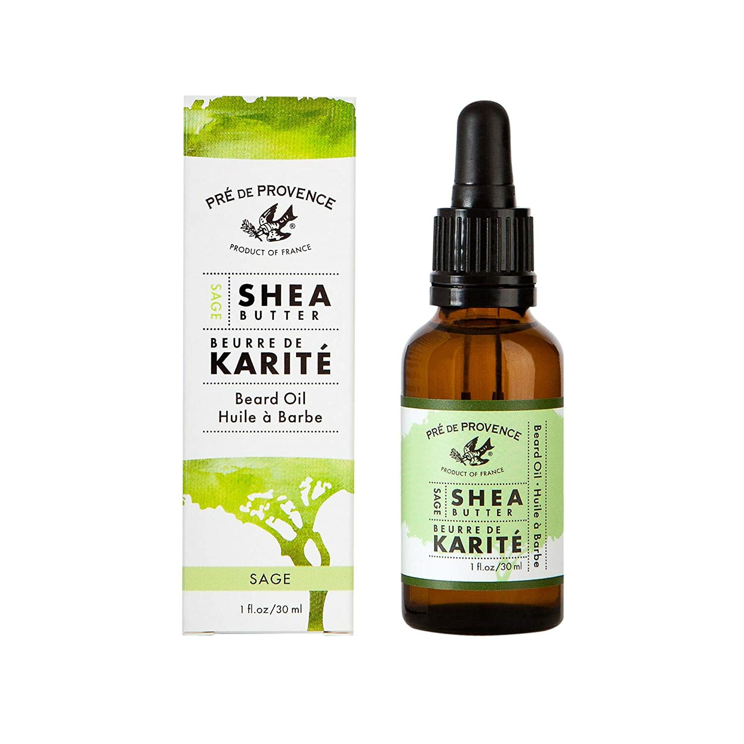 Pre de Provence Shea Butter Enriched Beard Oil Bergamot & Thyme 1 oz.