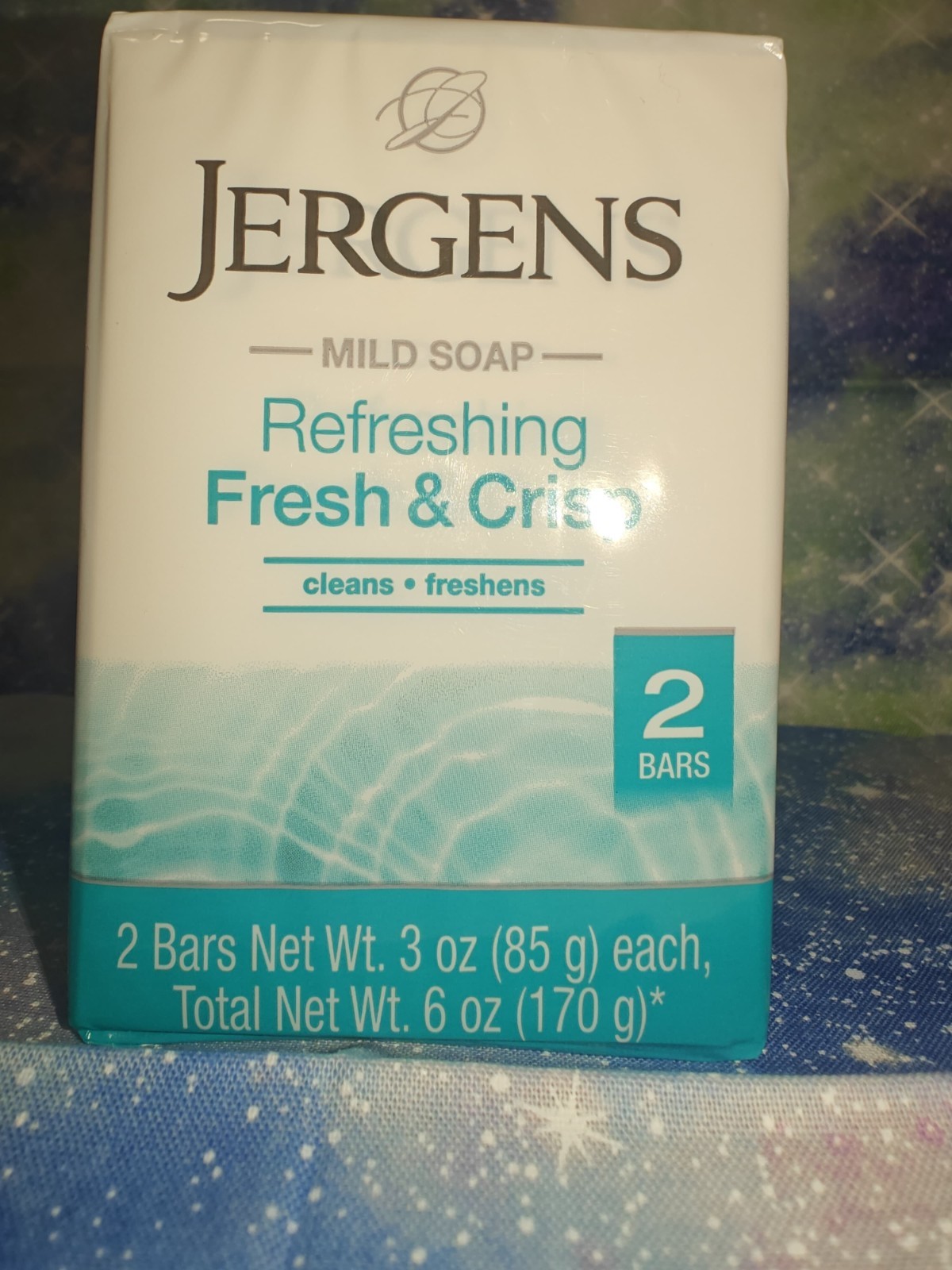 Lot of 5 (2) Packs of Jergens Mild Soap, Refreshing FRESH & CRISP. Total 10 Bars