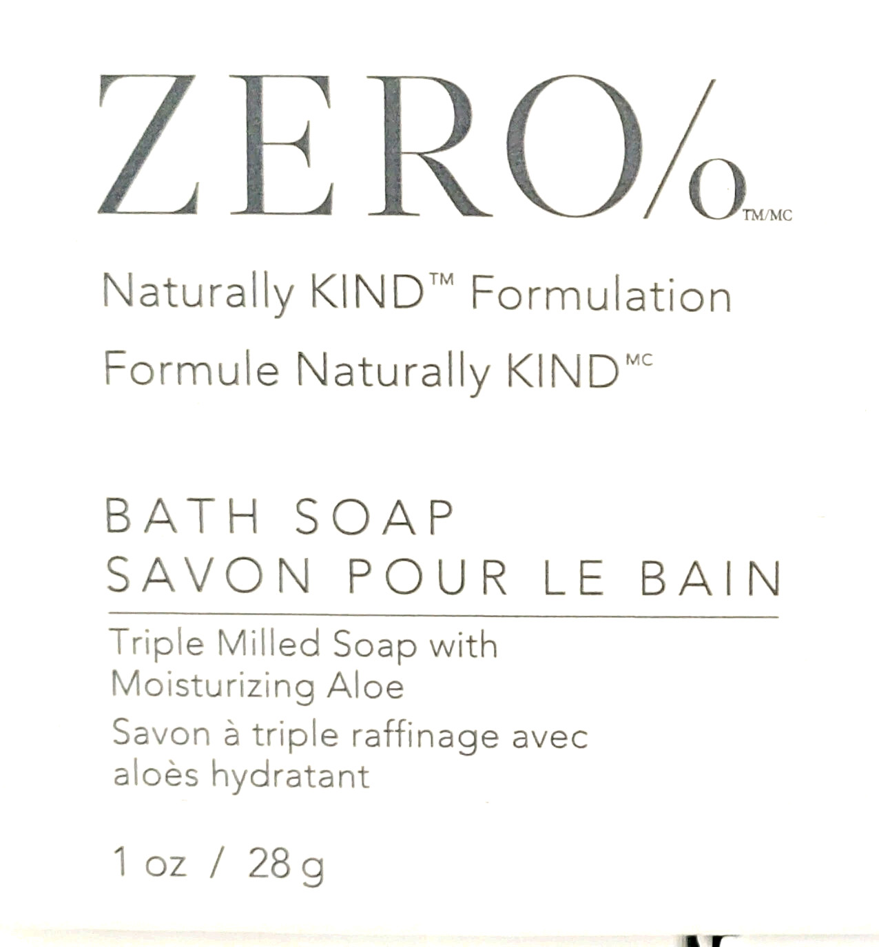 Lot Of 12 Zero% Face Soap Bars Travel Size 1oz Triple Milled Moisturizing Aloe