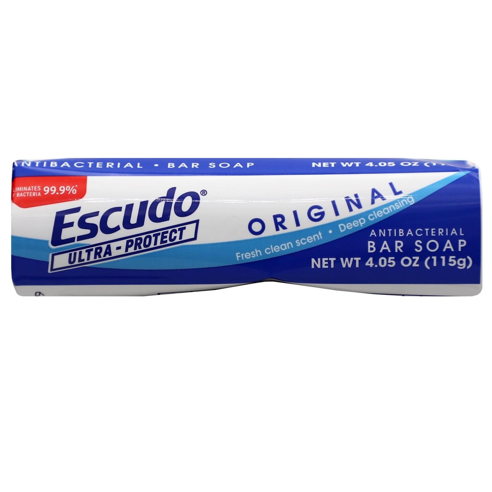 Escudo Ultra-protect Antibacterial Bar Soap, 4.05 Oz, 6 Pack, Fresh Clean Scent