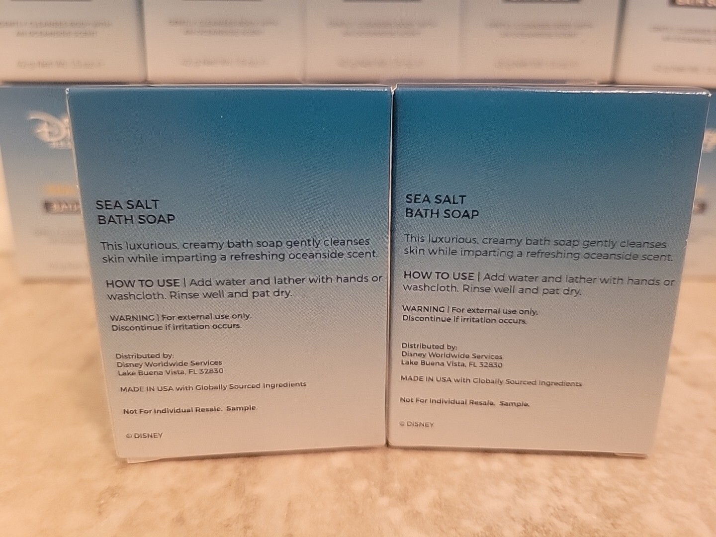 Disney World Resorts H20 Sea Salt Bath soap 1.5 oz each. NEW 14 Bars Polynesian