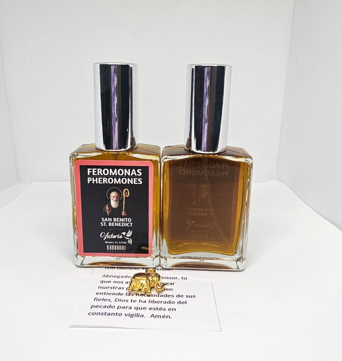 PERFUME SAN BENITO / SAINT BENEDICT PARA PROTECCION ATRAE FORTUNA SUERTE 1PC