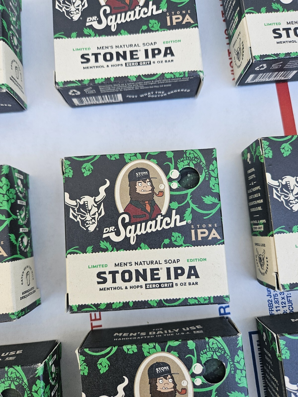100 X LOT Dr. Squatch Limited Edition Stone IPA Menthol & Hops 5 oz Natural Soap