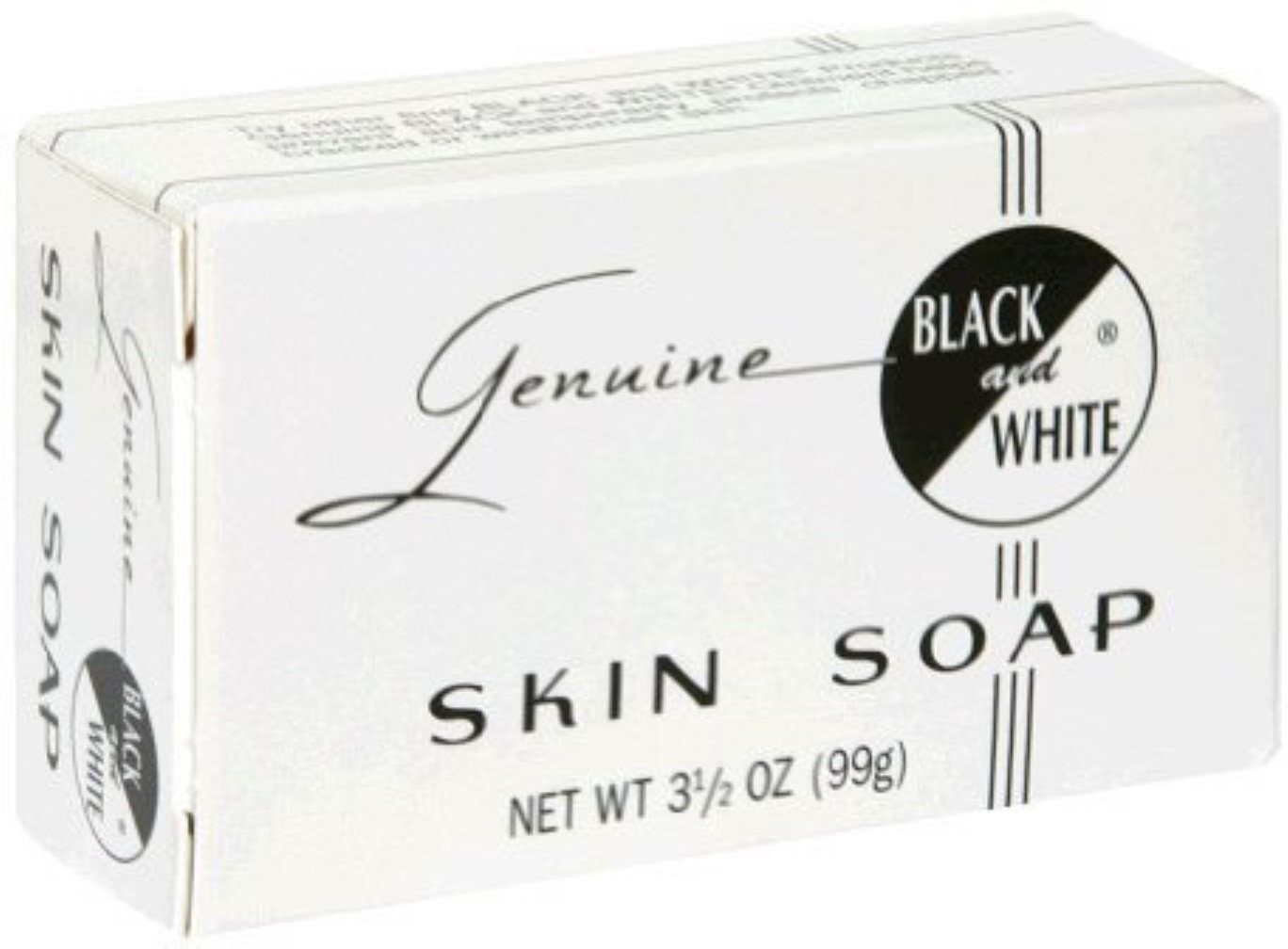 Black & White Skin Soap Bar 3.5 oz Pack of 12