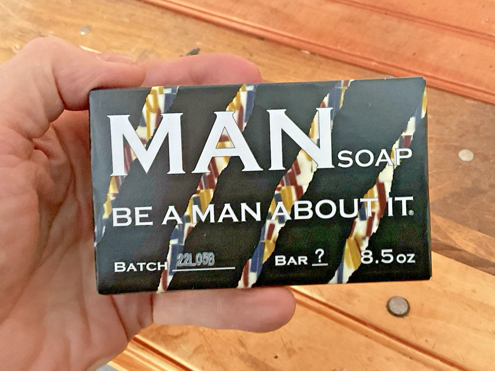 Small Batch “Manic Bar” Handcrafted “Be a Man About it” Soap…Ships Free!