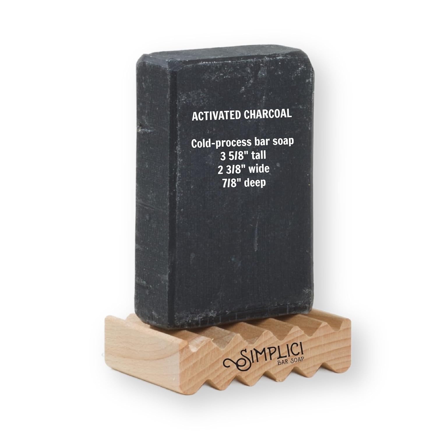 Activated Charcoal Natural Soap smooth + for sensitive skin 6 Bar Value Bag. …