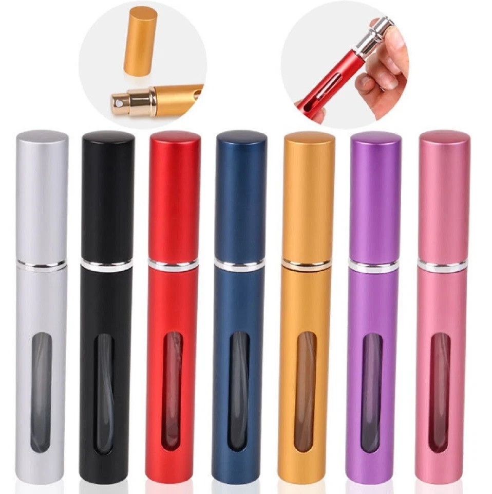 3 Pack 10ml Perfume Atomizer Bottles Refillable Travel Spray Pump Set Leakproof