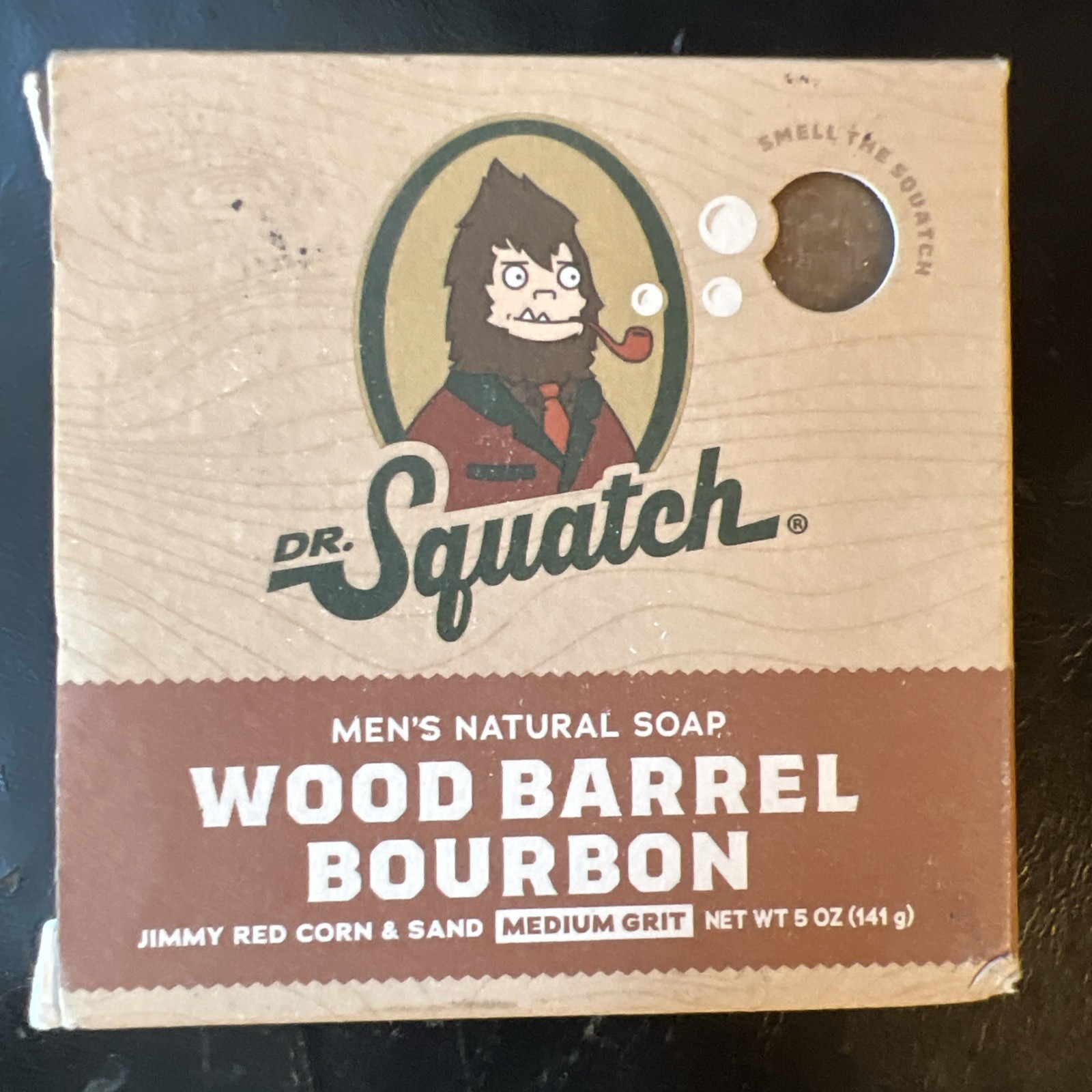 Lot of 3 DR. SQUATCH MEN’S NATURAL SOAP BAR 5oz Each Wood Barrel Bourbon Scent