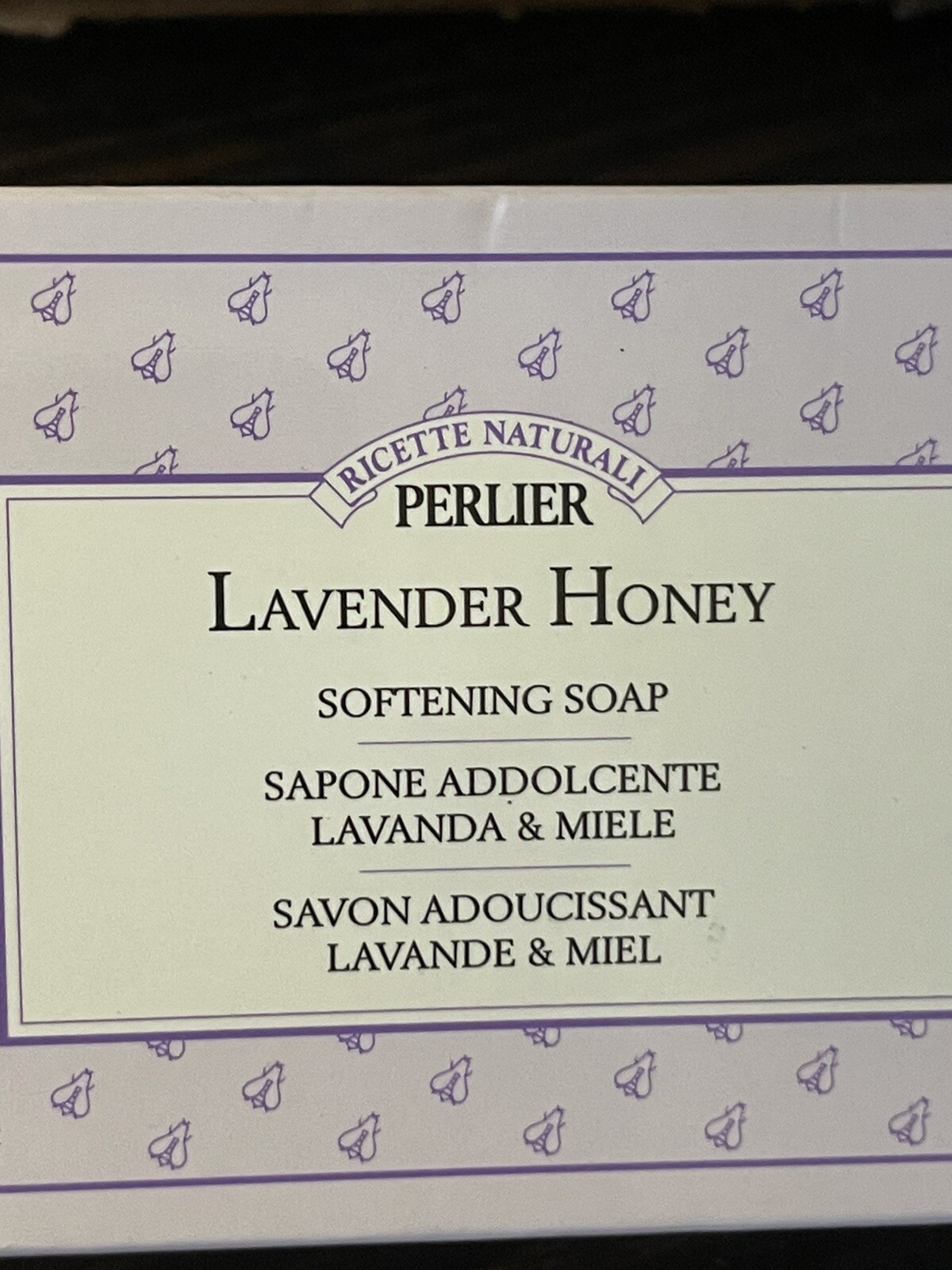 Perlier Lavender Honey Softening Soap – Three 4.4 Oz Sealed Bars Gift Set