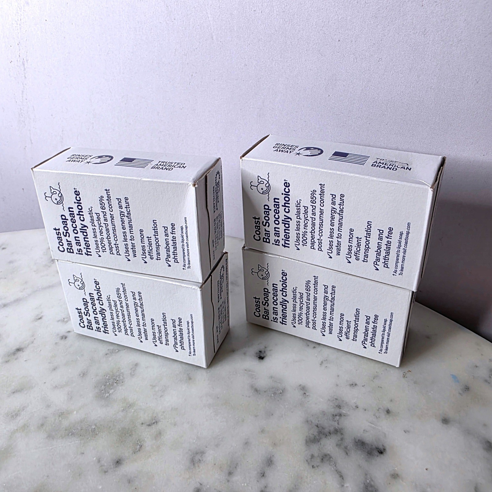 Vtg Coast Original Eye Opener Refreshing Deodorant Soap 4 Bars 4oz Each USA