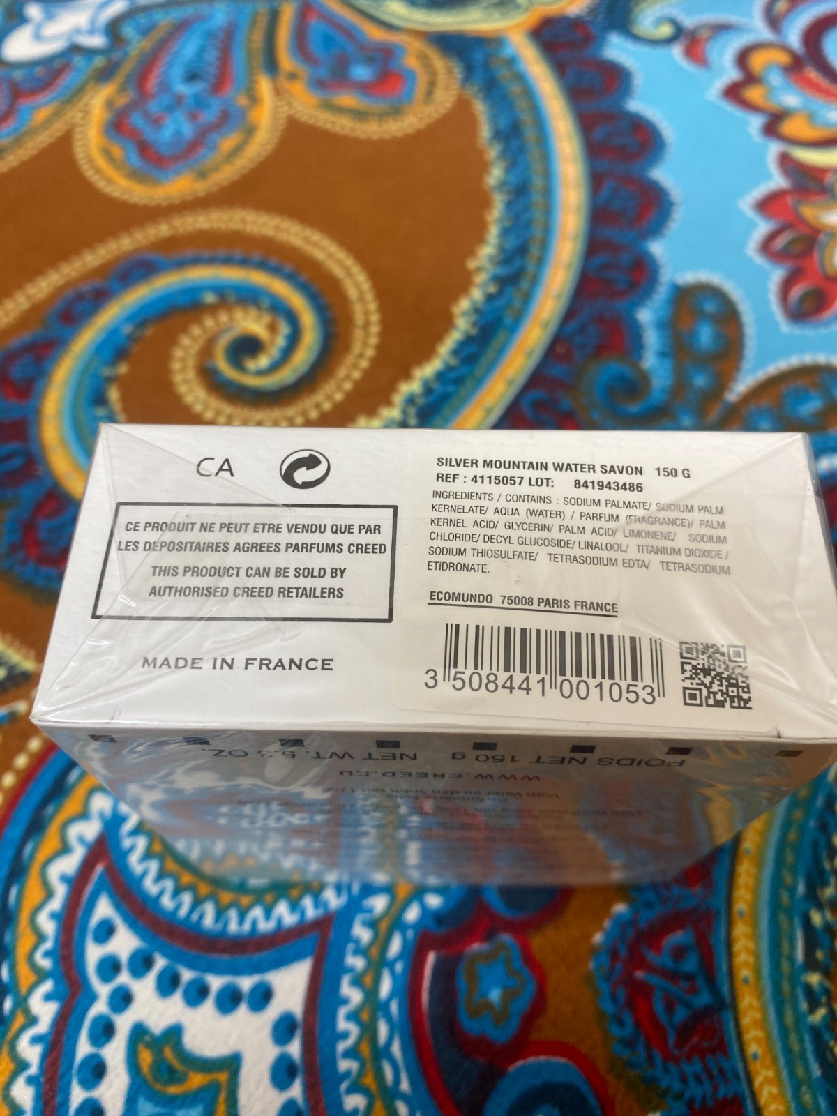 Creed Silver Mountain Water Soap, 150 g.