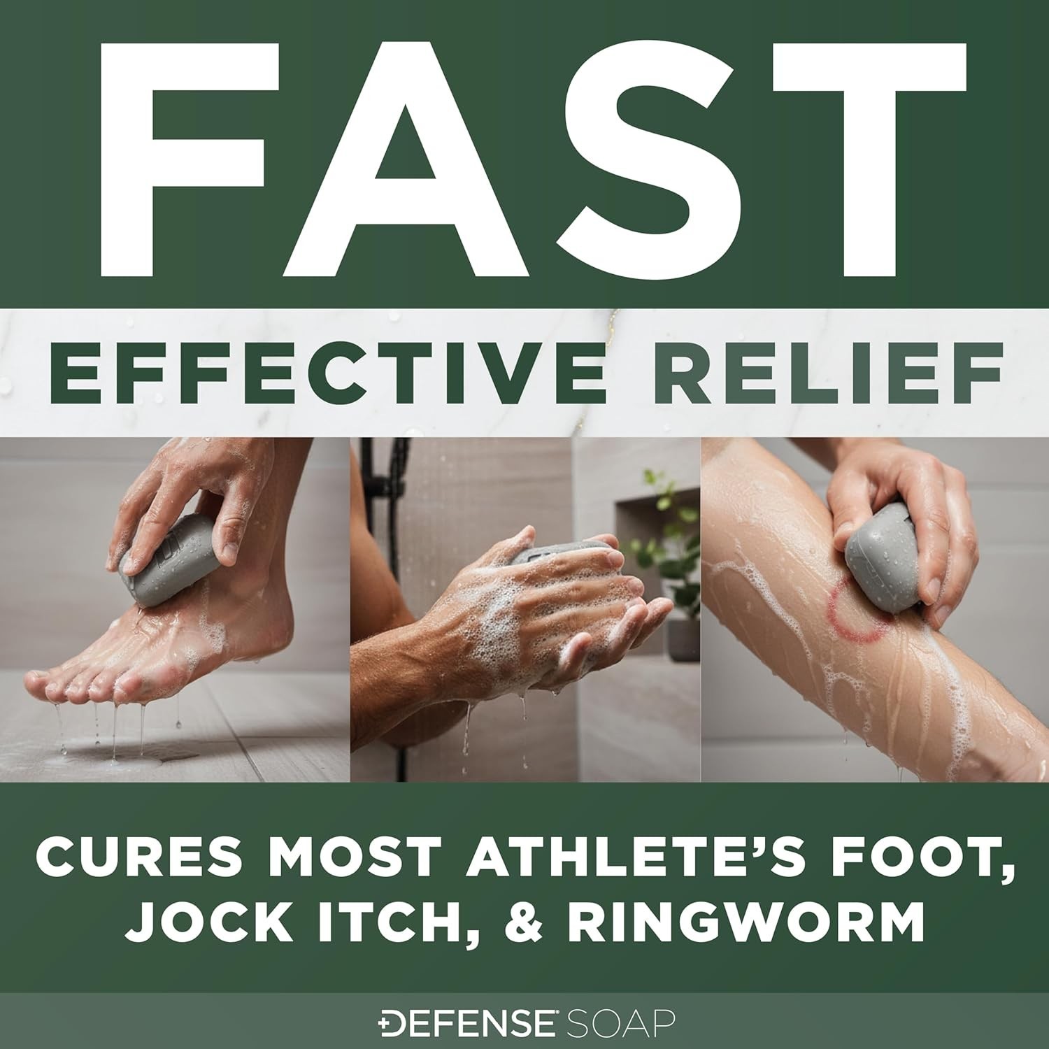 Tea Tree & Eucalyptus Infused Bar Soap – Powerful Athlete’s Foot & Itch Control