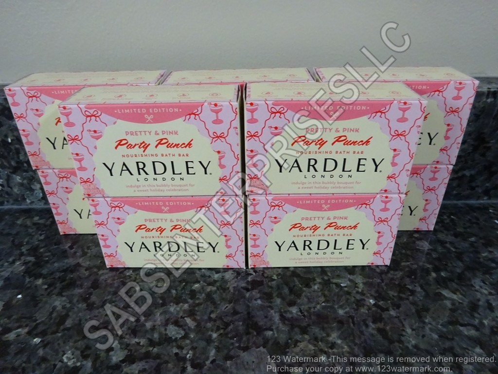 10 Yardley London Limited Edition Pretty & Pink PARTY PUNCH Bath Bar Soap 4oz