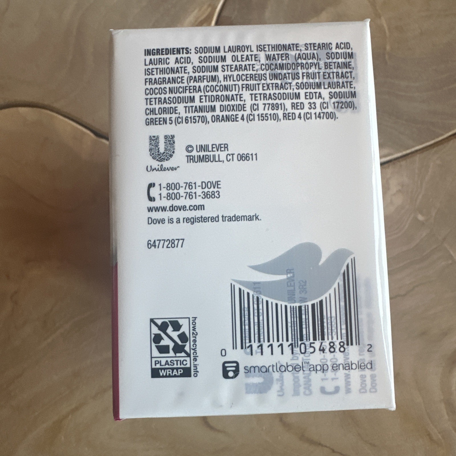 Dove Replenishing Bar Soap – Dragon Fruit & Coconut Cream – 3.75 Oz. – 18 Bars
