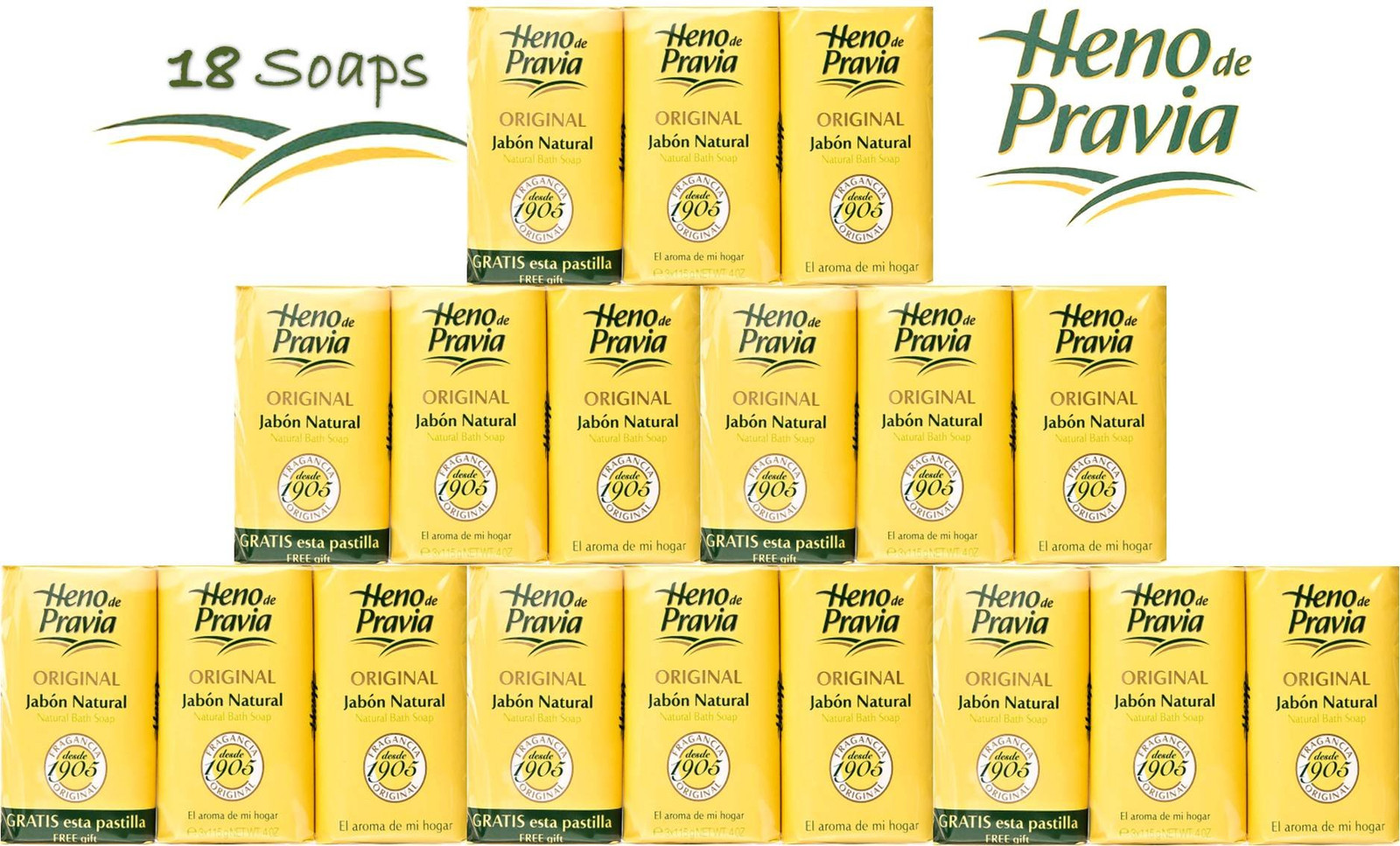 Heno de Pravia Natural Bath Soap 18