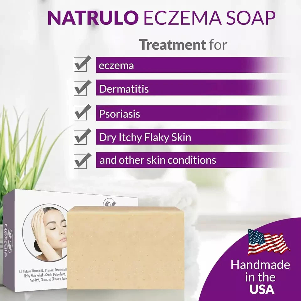 Eczema Soap Bar for Face and Body – All Natural Dermatitis, Psoriasis Treatment
