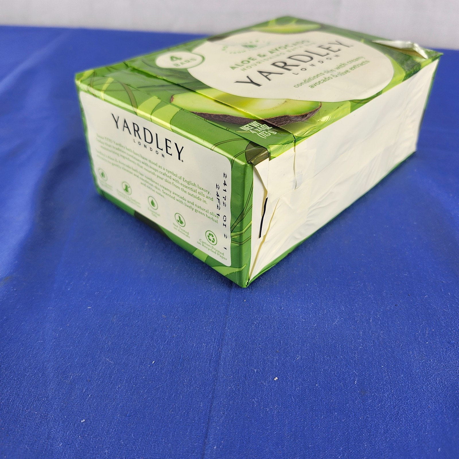 4 Yardley London Nourishing Bath Soap Bar Aloe & Avocado Conditions Skin with C