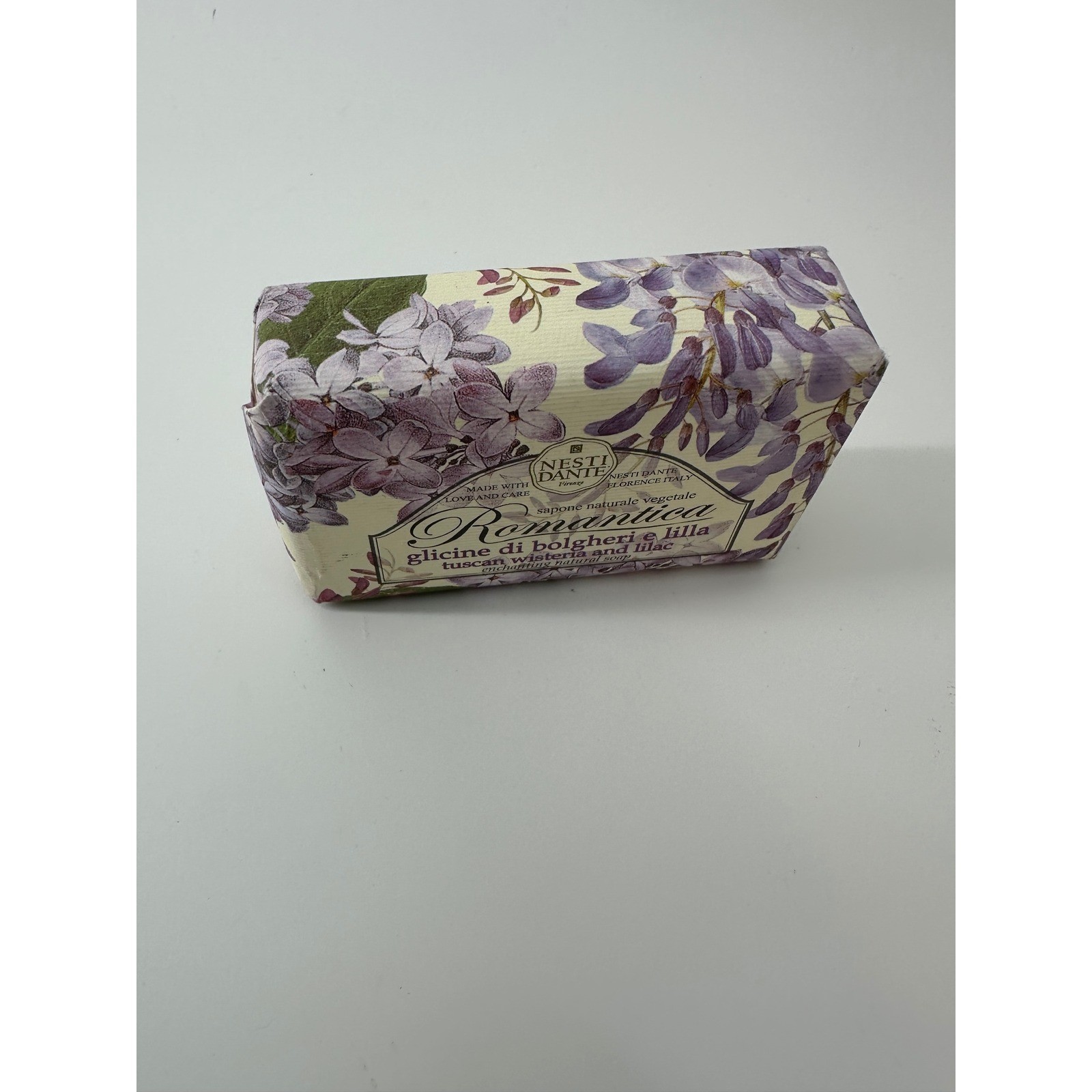 Nesti Dante Romantica Soap Tuscan Wisteria and Lilac 5.3oz Made in Italy NEW