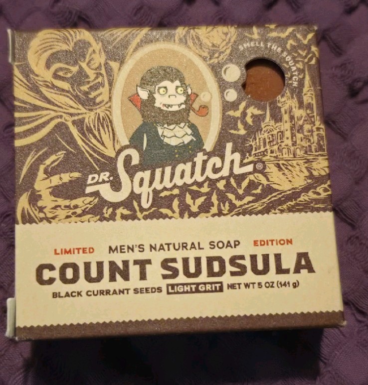 Dr. Squatch Ltd Ed. Bar Soap Count Sudsula All Natural with Light Grit 5oz