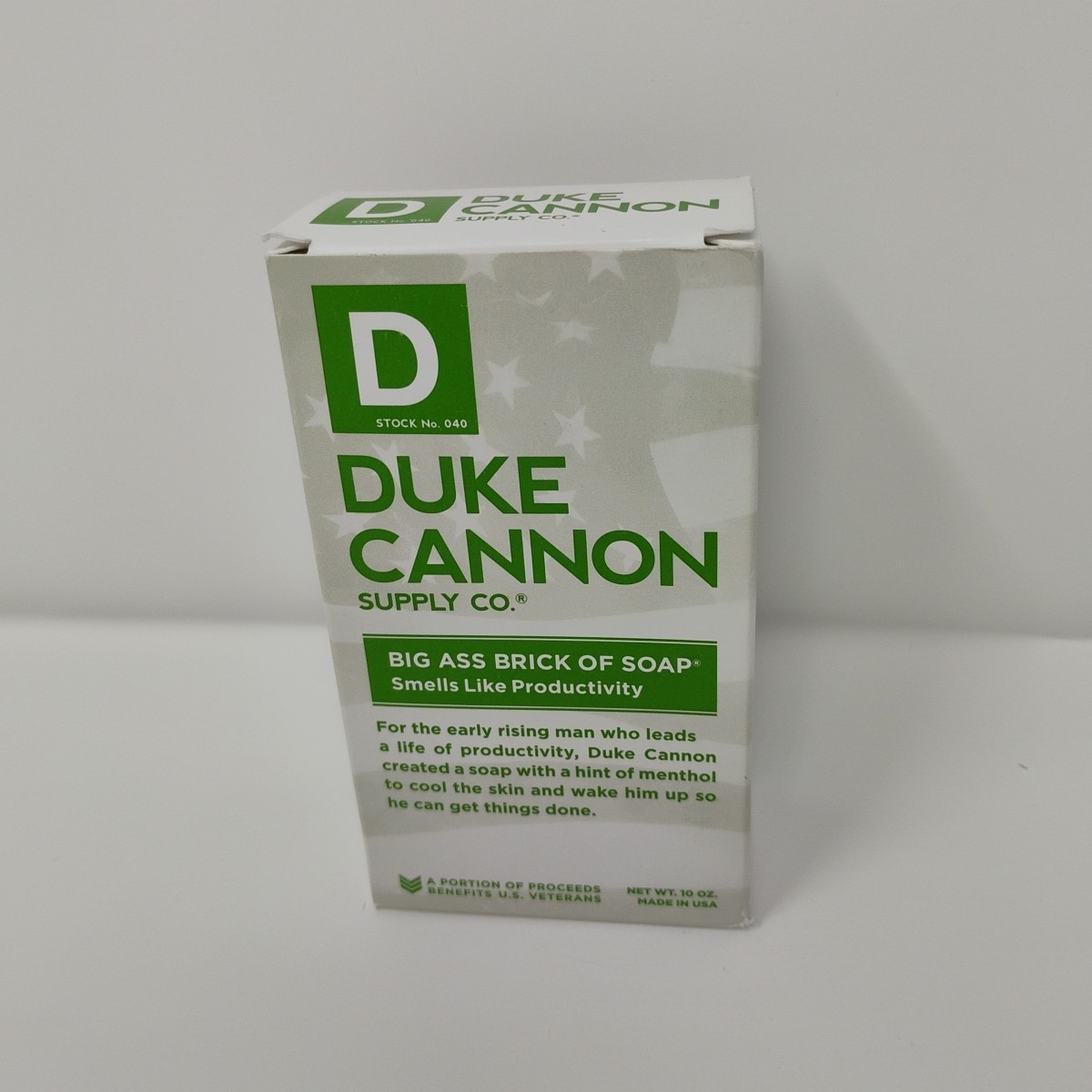 Duke Cannon Smells Like Productivity Large 10oz Big Ass Brick of Soap Made in US