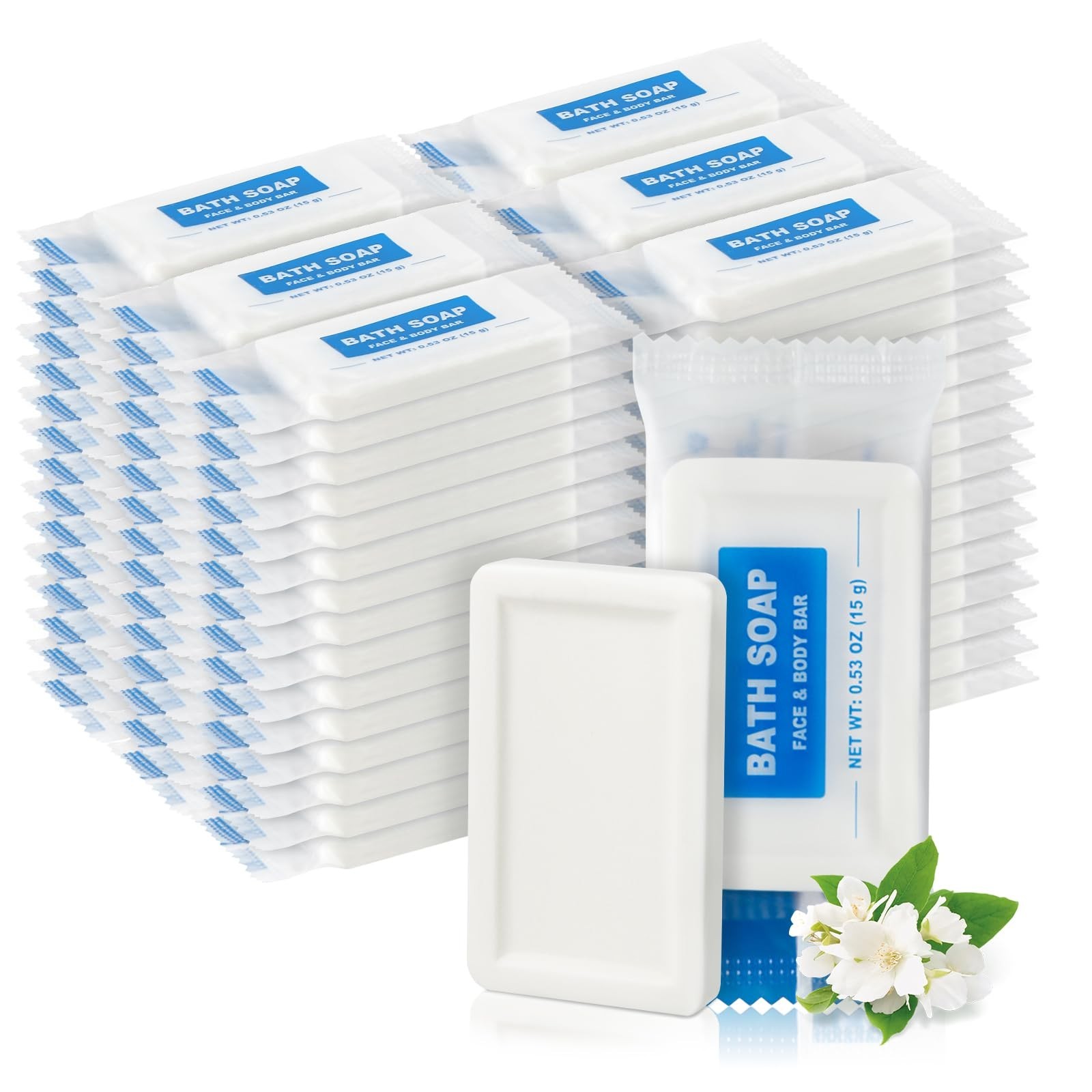 10 Pack Mini Travel Size Bar Soap Bulk,0.53 oz/15 grams Individually Wrapped …