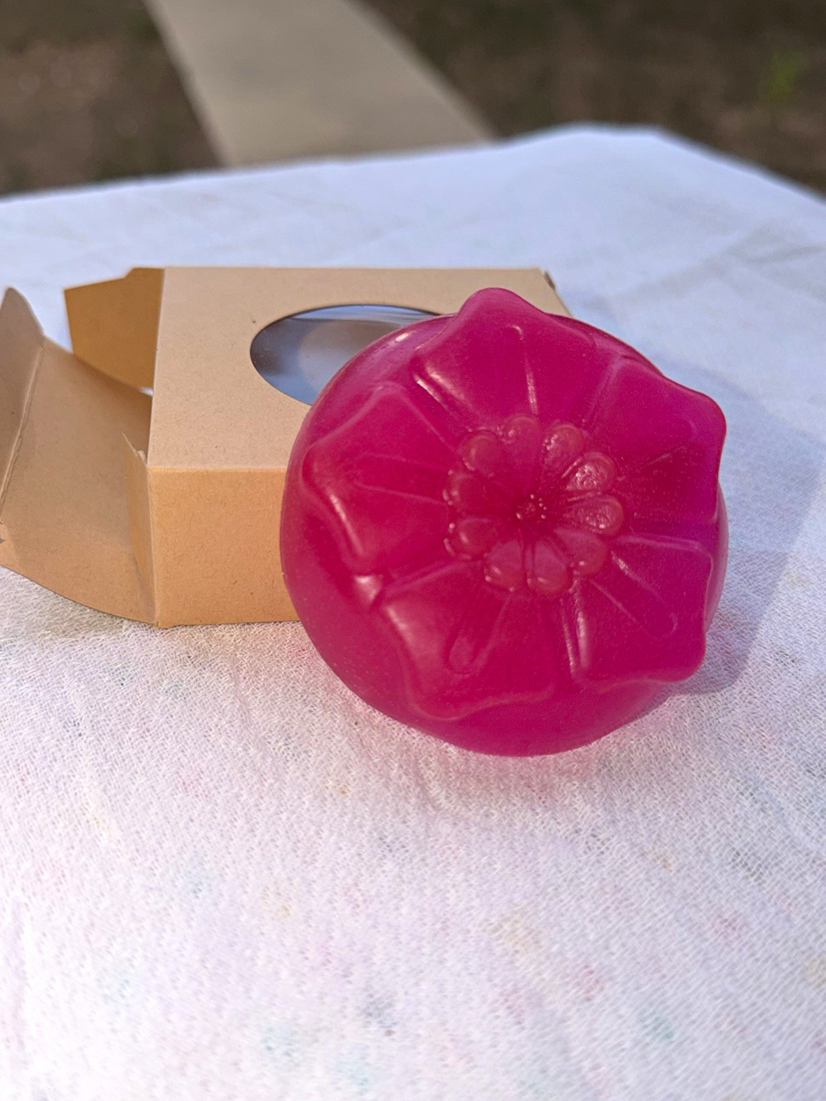 Floral Pink Flower Shaped Body Soap Bar for Body – Women, Men, Teens