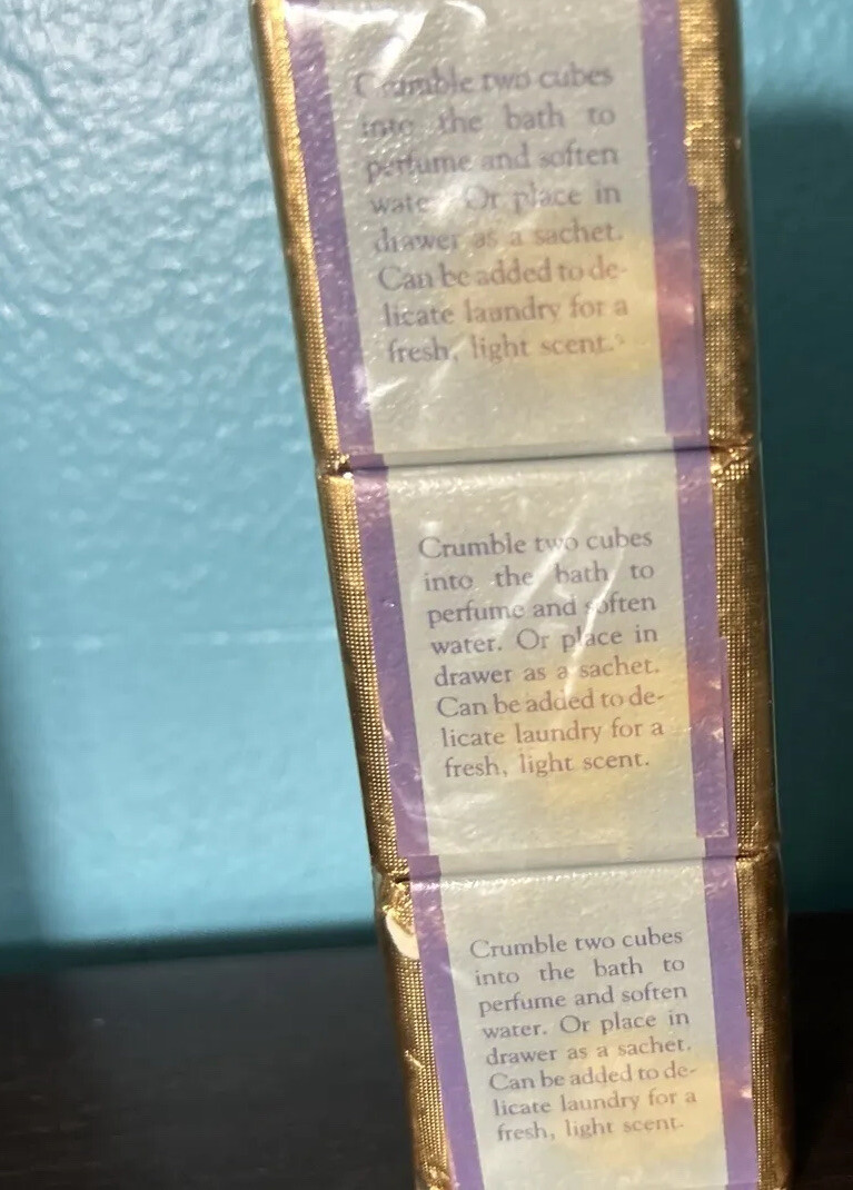 Vintage 6 Bath Cubes English Garden Lavender Ben Rickert Rare Scent HTF Sealed