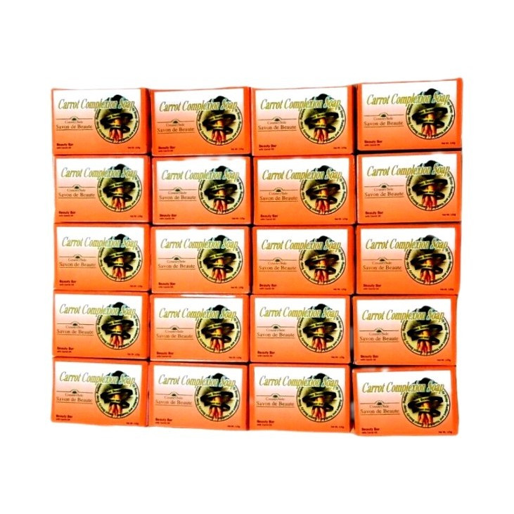 Carrot Complexion Soap Body Bar Soap Multipack Orange for Body Men Women20 Pack