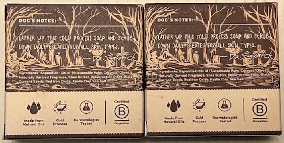 (2) Dr Squatch Light Grit Count Sudsula Soap – 5 Oz – Men’s all natural oils