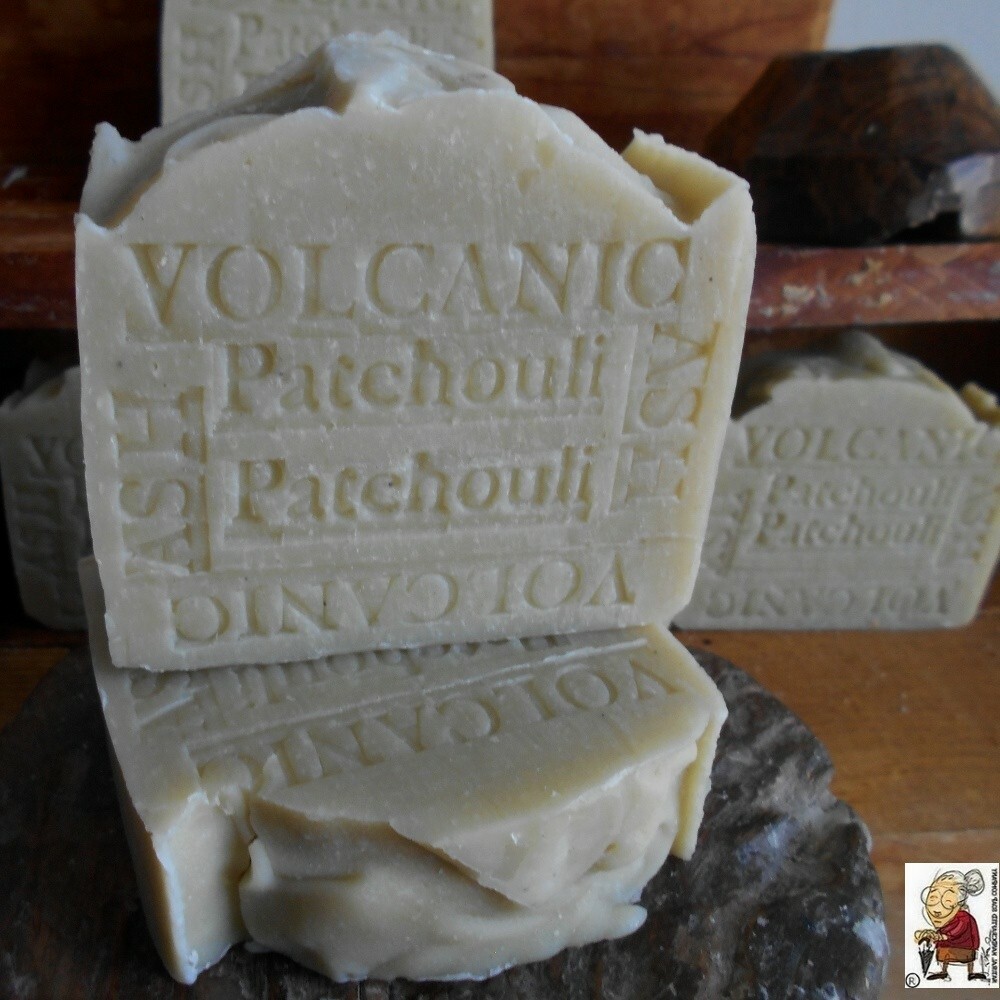 All Natural Artisan Soap Volcanic Ash With Shea Butter and Patchouli 7 oz