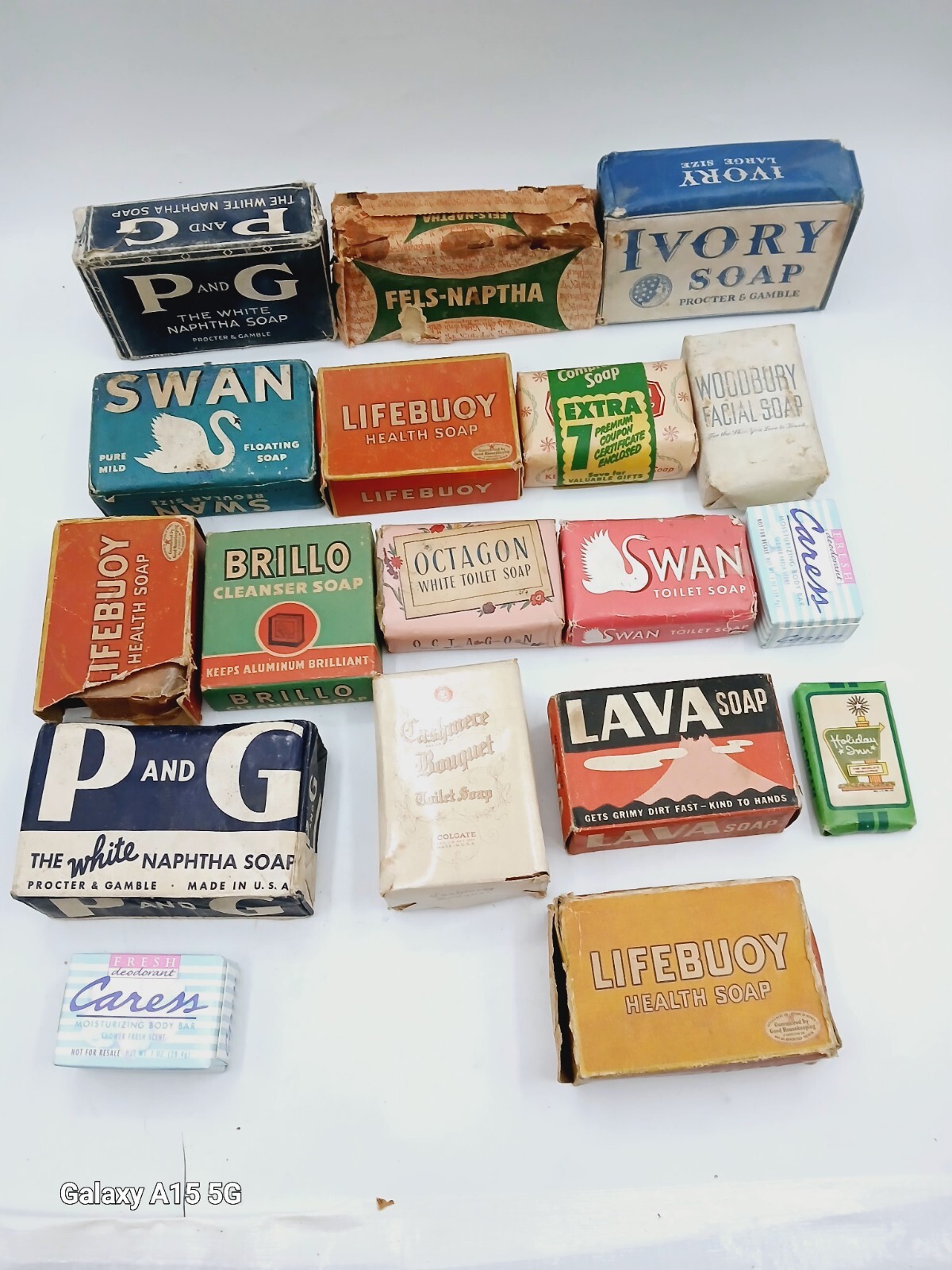Vintage Mixed Lot Bar Soap Ivory, Lava, P&G, Brilliant, Swan, Octagon, Lifebuoy