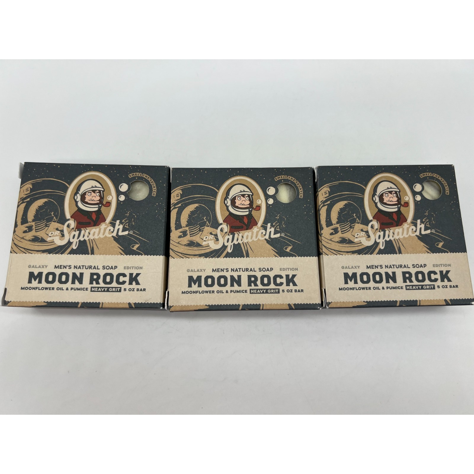 Dr. Squatch Moon Rock Galaxy Edition Men’s Soap Lot of 3.