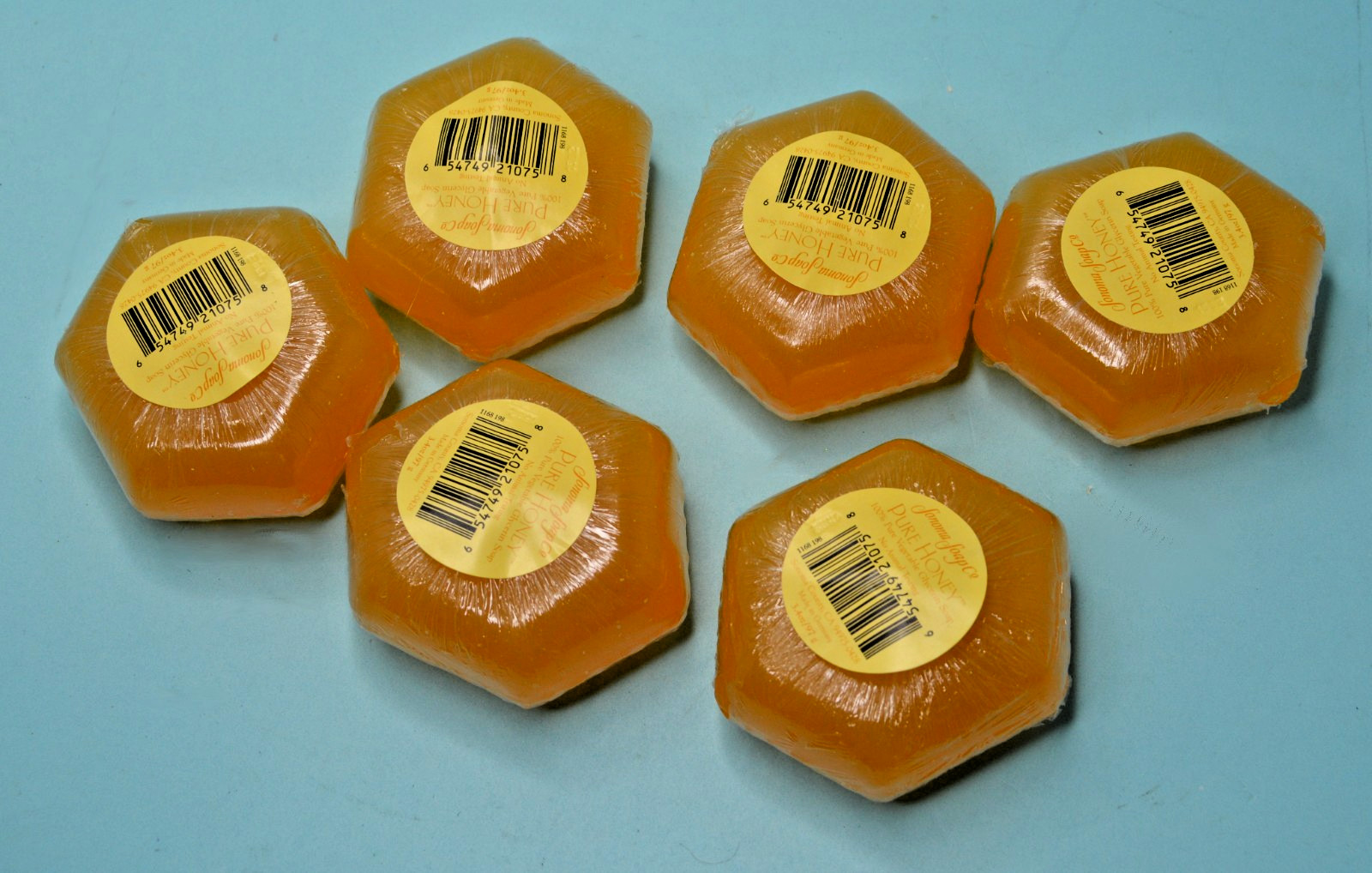 SIX 3.4oz Bars Sonoma Soap PURE HONEY 100% Vegetable Glycerin made in Germany